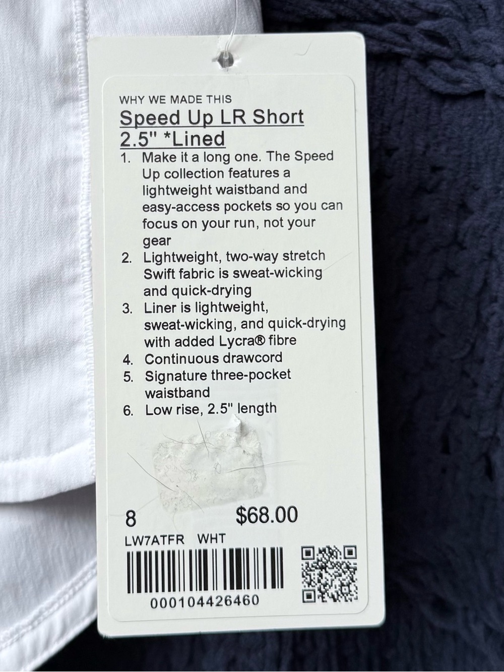 Lululemon Speed Up LR (Low-Rise) Shorts 2.5" Lined Size 8 New With Tags NWT - Picture 14 of 14